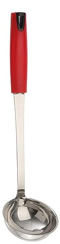 BESTonZON Sauce Ladle Soup Dipper Kitchen Ladle Cooking Ladle Japanese Soup Spoons Silicone Ladle Stainless Steel Dipper Metal Serving Spoons Food Serving Spoon Hot Pot Spoon Long Handle