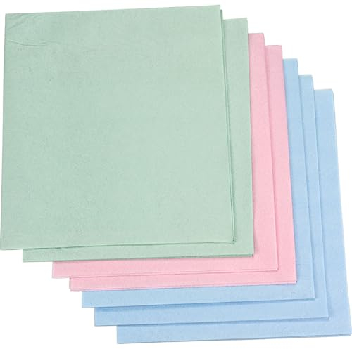 Pastaclean® Micro Magic Supervlies Fenstertücher (7 Stück) Microfasertuch für Küche, Bad, Autopflege, Trockentücher für streifenfreier Glanz auf Allen glatten Flächen - Kratzfrei