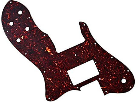 Standard 16 Löcher 6 Saiten Gitarre Single H Pickguard für moderne Gitarre Bass Pickguard Scratch Plate Schrauben Gitarre Scratch Plate 3 Ply Pickguard Single Humbuckers Pickguard