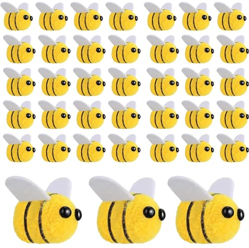 DMNQ 38 Pcs Bienen Deko Biene Deko Kann Alle Ihre Bedürfnisse Für DIY-Girlanden Deko Bienen Stirnbänder Haarspangen Partydekorationen Und Mehr Erfüllenleicht Und Tragbar Perfekt Zum Basteln