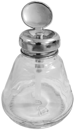 Beaupretty Nail Polish Remover Pump Dispensers 150ml Glass Push Down Press Bottle Made from Material Easy to Use Portable Liquid Storage Bottle