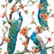20 Servietten Tiermotive Exotische Pfauen an Blüten als Tischdeko. Papierservietten mit Motiv. Auch für Decoupage und Serviettentechnik 33x33cm