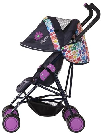 Daisy Chain Zipp Max-Puppenbuggy – Empfohlen für Kinder zwischen 4 und 9 Jahren. (Rainbow Hearts)