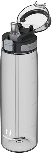 Super Sparrow Gourde avec Paille - 1L - TouchSip Bouteille d'eau - Tritan sans BPA - Idéale pour Le Sport, l’École et Les Activités en Plein Air