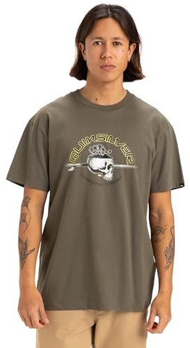 Quiksilver Herren Skull Lines Ss T-Shirt, Grape Leaf, 48