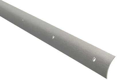 Übergangsprofil Edelstahl gebürstet zum Verschrauben, Länge 1m, Breite 40 mm, Made in Germany, Übergangsschiene EDELSTAHL, Übergangsleiste (Edelstahl gebürstet, B: 40mm H: 4,2mm zum Schrauben)