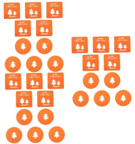 Amosfun 30 STK Dämmplatten untersetzer hitzebeständig Place mats Elch Tischsets Tassenuntersetzer für den Tisch Teetassenbeschichter Untersetzer aus Filz für die Küche gefühlt Orange