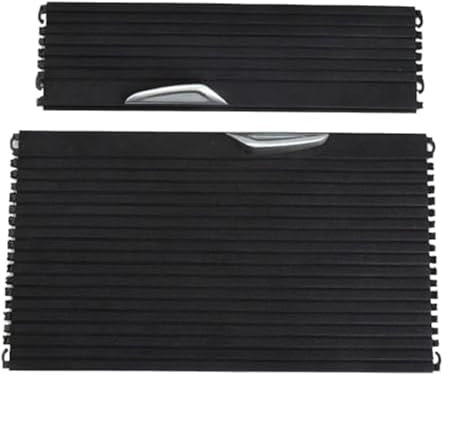 Vuzmode Store Enrouleur de Console Centrale, for BMW, X1 X2 F48 F39 2017-2021, Couvercle de Volets coulissants de Console Centrale Cache-Porte-gobelet pour Automobile(Black 1 Pair)