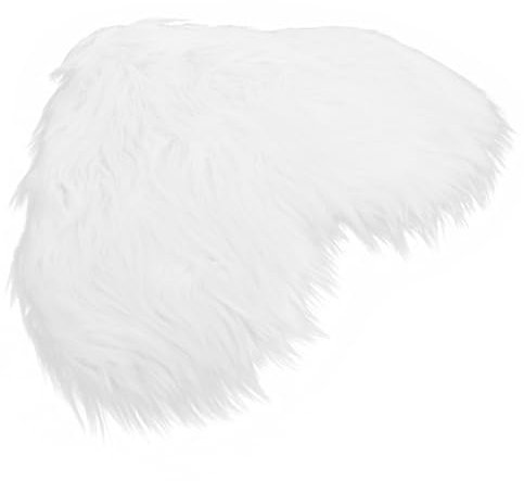 Ciieeo Teppich Aus Wollimitat Teppiche Aus Wolle Fußmatten Für Den Innenbereich Schlafzimmer Fußmatte Rosa Flauschiger Teppich Kleiner Teppich Wohnzimmerteppiche Weiß Acryl Und Polyester