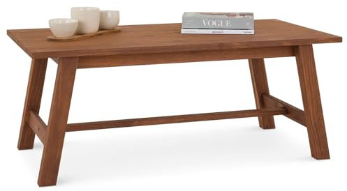 IDIMEX Couchtisch LUZERNA 45 x 60cm aus Massivholz, Dunkelbraun - Wohnzimmertisch rechteckig, ideal als Sofatisch und Beistelltisch für Wohnzimmer modern