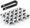 20pcs Lug Nut Covers, 17mm Hexagonal Nut Covers Car Wheel Nut Caps with Removal Tool Practical Car Lug Nut Caps Anti-Dust Wheel Bolt Cover Caps for Most Car Lug Nut (Silver)
