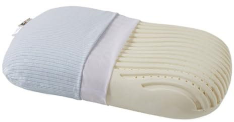 XFZJCHAP Natural Latex Kissen atmungsaktueller Latex Kissen Erwachsener Kinder Kissen Kern Ergonomische Umrissdesign Geschenk Schlaf Aid Bequeme weiche Wabe (Grau)