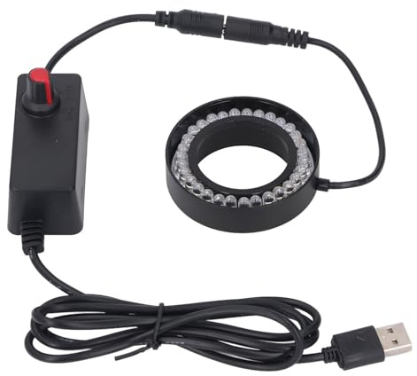 LED-Ringlicht 5V USB, 31 LED-Perlen, einstellbare Helligkeit, USB-Stromversorgung für Stereo-Mikroskop und visuelle Inspektionssysteme