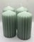 Løgum Kloster dänische Blockkerze Stumpenkerze ohne Duft 4-er Set mit Rillen Brenndauer ca. 39 Std., Sondergrößen ca. 50 Std, SG1 ca 52 Std (SG1 pale green 6,8x13cm BD52Std)