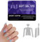 XFSRG 600 Pezzi Unghie Finte Tip Acrilico Mezza Copertura Finte 12 Misure Francese Artificiali Amandorla Ovali Quadrate Unghie Trasparente Finte per Nail Art Saloni Manicure Amanti Delle Fai Casa (C)