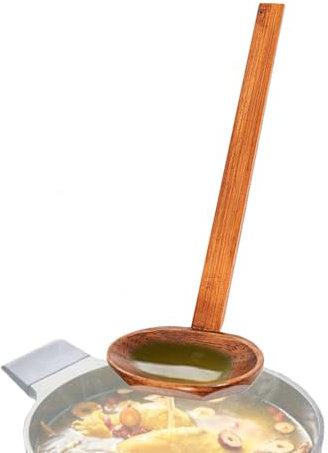 Cuchara De Sopa Japonesa - Cuchara De Madera Sólida, Cucharada De Resistente Hecho A Mano | Servir, Revolver Y Disfrutar De La Cuchara De Madera De Mango Largo