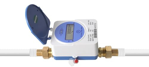 Tuya Zigbee - Medidor ultrasónico inteligente de agua fría IP68 LCD, pantalla digital, medición de consumo de flujo de agua para el hogar, jardín, sistema de riego DN15 (15 mm (2,5 m³/H)