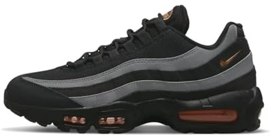 NIKE Air Max 95 Men's Trainers DX2657 (Black/Safety Orange/Iron Grey 001) UK 10 (EU 45)