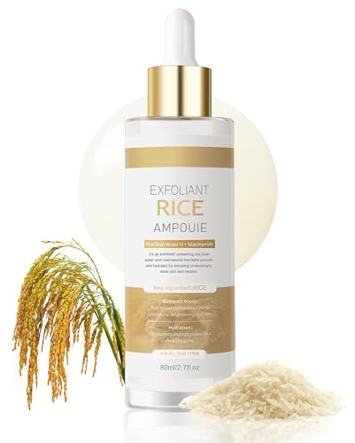 KYDA White & Black Rice Serum Duo – Peeling für Gesicht und Körper, aufhellende Essenz, verbessert Mitesser, Hautstruktur und Poren – für alle Hauttypen, vegan, frei von Tierversuchen, 01