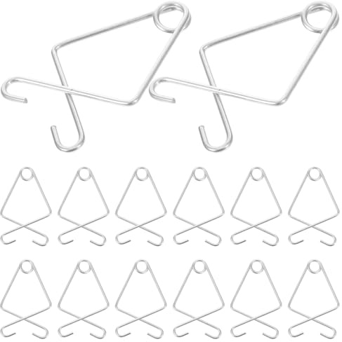 Healifty 50 pièces Lot de Crochets Plafond Suspendus Clips Pour Dalles Suspendues Réglables Sans Outils Résistants Pour Bureau Maison Mariage Décoration Drapée