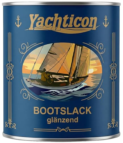 YACHTICON Bootslack 1K Klarlack | Glänzend & Seidenmatt | Premium Holzlack für Boot, Parkett & Möbel | Wetterfest, UV-Stabil & Blockfest | Made in Germany