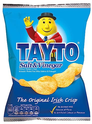 TAYTO Salt and Vinegar Crisps 8 X 35g Packs