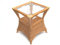 Tisch Couchtisch, Beistelltisch, Rattantisch aus Rattan mit Glas, ca. 50 x 50 x 61cm