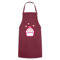 Spreadshirt Backen Cupcake Kuchen Kochschürze, One size, Bordeaux