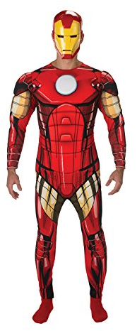 Rubie's 887533 Rubie's Official Marvel Iron Man Deluxe Adult Costume Standard Size