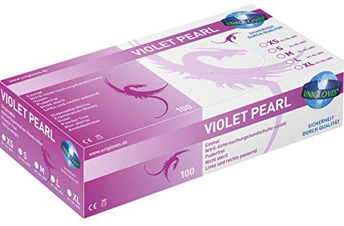 100 Nitrilhandschuhe lila/violett (S)