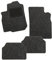 CarFashion BasicRips C03 | Auto Fussmatte in schwarz meliert | Automatte | schwarzer Trittschutz | Schwarze Hochglanz Kettelung | Auto Fussmatten Set ohne Mattenhalter, 4-teilig