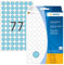 HERMA 2233 Punktaufkleber Klebepunkte blau, 2464 Stück, Ø 13 mm, 77 pro Bogen, selbstklebend, Markierungspunkte für Kalender Planer Basteln, matt, blanko Papier Farbpunkte Aufkleber
