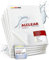 ALCLEAR 950002_5 Lot de 5 Chiffons à fenêtres en Microfibre Blanc 60 x 45 cm
