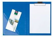 Pagna Blockmappe mit Color-Einband, für A4, mit Klemmmechanik Stiftehalter und Dreiecktasche