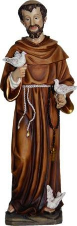 Heiliger Franziskus mit Tauben 15cm