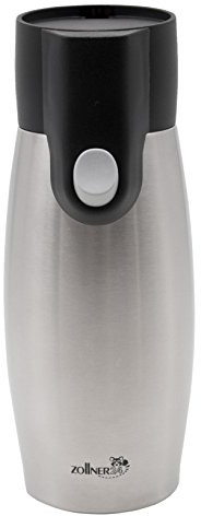 ZOLLNER24 Thermobecher Kaffee to go, 500 ml, auslaufsicher, silber