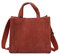 Ulisty Damen/Mädchen Klein Cord Fäch Tragetasche Mini Top Griff Tasche Lässig Schultertasche Handtasche Umhängetasche Braun