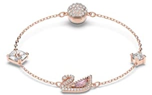 Swarovski Swan Armband, Schwan, Rosa, Roségold-Legierungsschicht