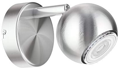 ledscom.de Wand-Leuchte TAURI, einflammig, inkl. LED GU10 Lampe (warmweiß, 5,4W, 510lm, 50°)