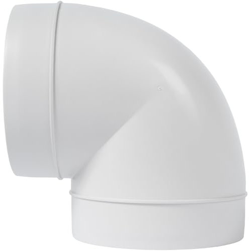 Vent Systems 12,5 cm coude 90 degrés conduit connecteur flexible tube rond tuyau de ventilation tuyau plastique ABS 125 mm