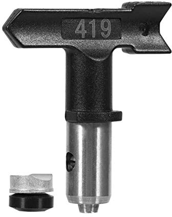 Kuuleyn Ugello per Pistola a spruzzo airless, ugello per Pistola a spruzzo airless in Acciaio al tungsteno Reversibile Accessori per ugello Utile Strumento Nero(419#)