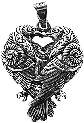 Kiss of Leather Raben Anhänger aus 925 Sterling Silber Nr. 408