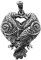 Kiss of Leather Raben Anhänger aus 925 Sterling Silber Nr. 408