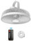 Akin 8000mAh Camping Fan Rechargeable Camping Fan for Tent Battery Operated USB Desktop Fan with Remote Control, 4 Wind Gears Hanging Fan for Camping Home Office Car