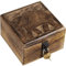 Craft&Style Deko Schatulle Kästchen Box Schachtel Kiste Dose aus Holz mit Deckel | Elefant natur | L x B x H: 10 x 10 x 6 cm