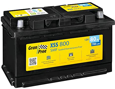 Lampa Gran Pree XSS800 Batería 12 V - Gran Pree SMF - 80 Ah - 700 A