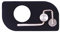 DONGKER Bogenschießen- Pfeilauflage, Magnetische Metall Pfeilauflagen mit Klebeband für Recurvebogen, Recurve-Bogen-Zieltraining, Jagdzubehör, Schwarz
