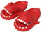 NIBESSER Ciabatte Donna Estive Ciabatte Squalo Donna Comode da Mare Spiaggia Bagno Piscina Pantofole Antiscivolo Originali Carine per Casa Sandali A Punta Aperta, Rosso, 42/43 EU
