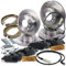ATEC Germany Bremsenset inkl. Bremsscheiben Vorne Ø 284 mm Belüftet + Hinten Ø 280 mm Voll + Bremsbeläge Vorne & Hinten + Bremsbacken Hinten Kompatibel mit BMW 1er (E81), 1 (E87)