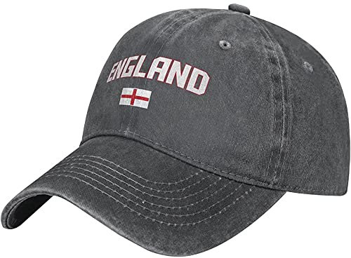 Damen Herren Baseball Kappen England-Flagge Cool Baseballkappe Verstellbar Hip-Hop-Hut Vintage Basecap Für Laufen Reisen Angeln